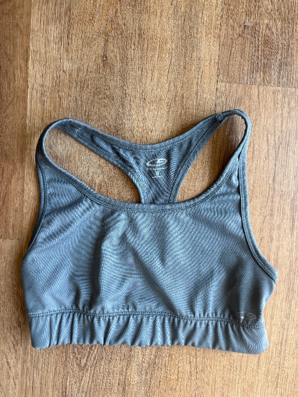 Champion Gray Athletic Athletic Sports Yoga Bra Medium